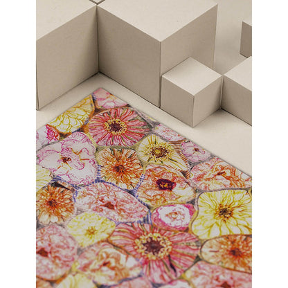 UNALLUME BY NISHA Multi-Colour Floral Pocket Square