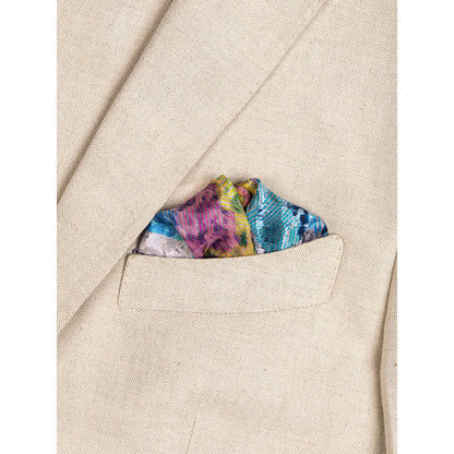 UNALLUME BY NISHA Multi-Colour Printed Pocket Square