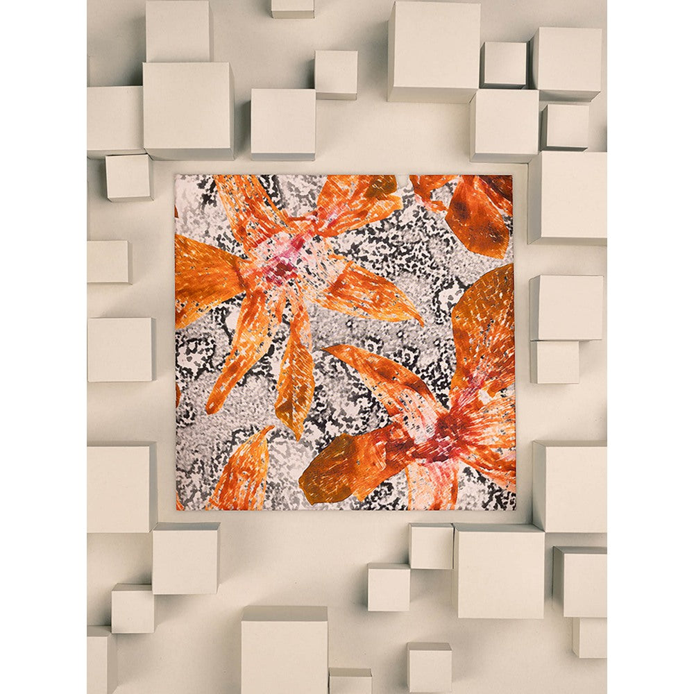 UNALLUME BY NISHA Multi-Colour Floral Pocket Square