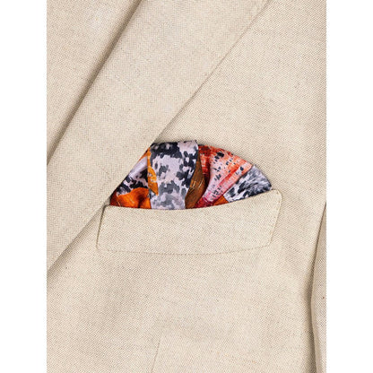 UNALLUME BY NISHA Multi-Colour Floral Pocket Square