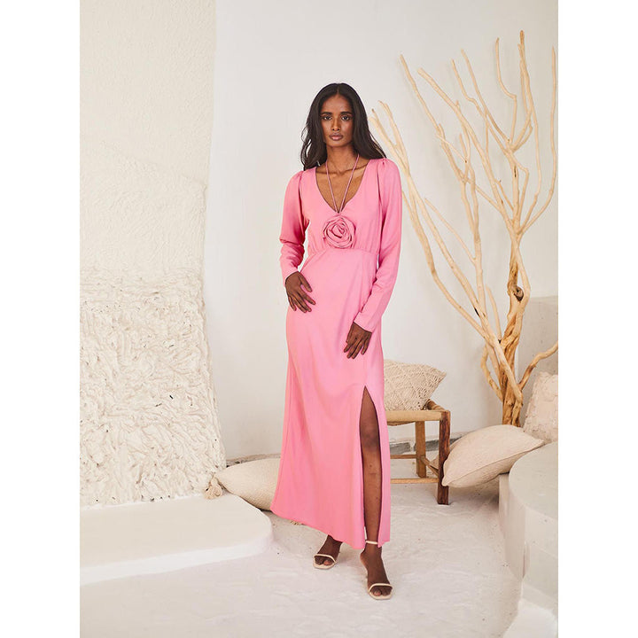 Urban Suburban Pink Elegant Maxi Dress