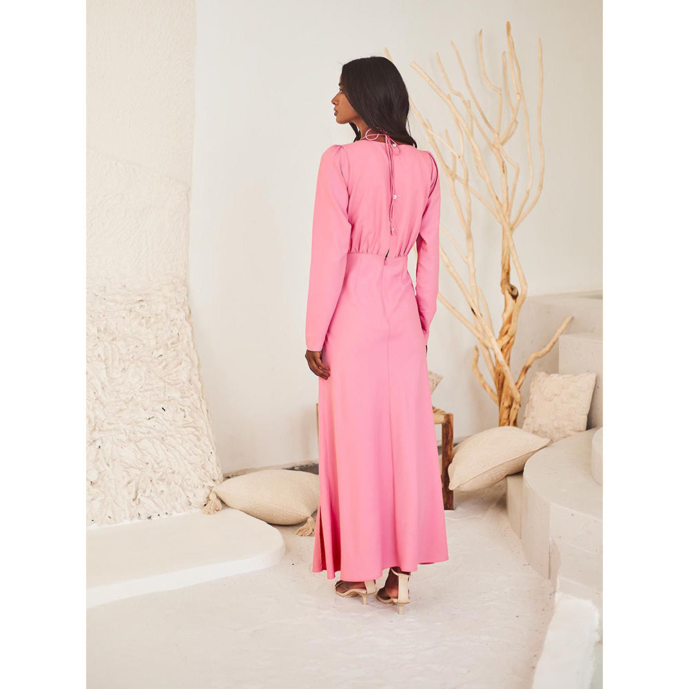 Urban Suburban Pink Elegant Maxi Dress