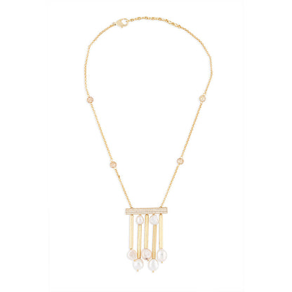 Joules By Radhika White Fresh Water Pearl Necklace