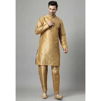 UTSAV FASHION Green Art Silk Embellished Sherwani With Kurta & Pant