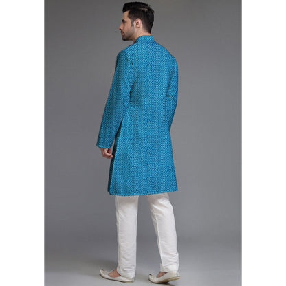 UTSAV FASHION Embroidered Georgette Blue Kurta with Pant
