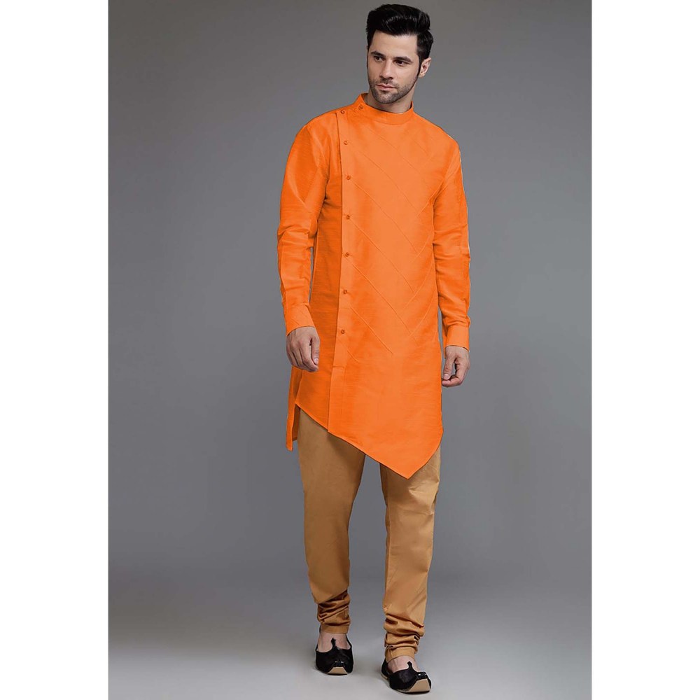 UTSAV FASHION Orange Solid Kurta and Pant