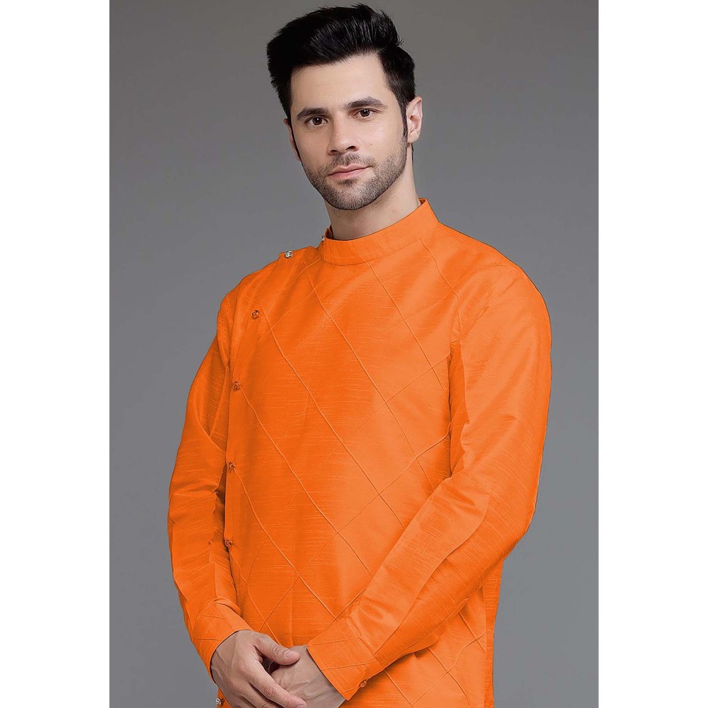 UTSAV FASHION Orange Solid Kurta and Pant