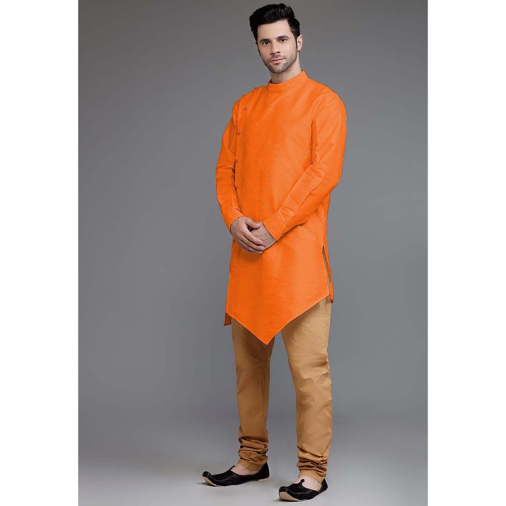 UTSAV FASHION Orange Solid Kurta and Pant