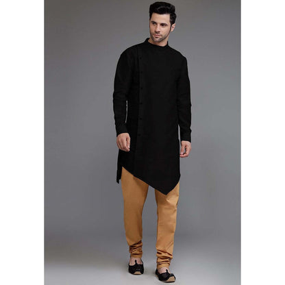 UTSAV FASHION Black Solid Kurta and Pant