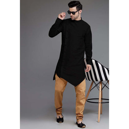 UTSAV FASHION Black Solid Kurta and Pant