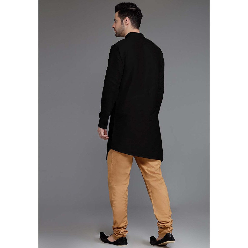 UTSAV FASHION Black Solid Kurta and Pant