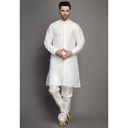 UTSAV FASHION Yellow Solid Kurta with Jacket and Pant