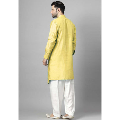 UTSAV FASHION Yellow Self Design Kurta and Pant