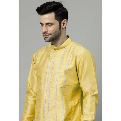 UTSAV FASHION Yellow Self Design Kurta and Pant