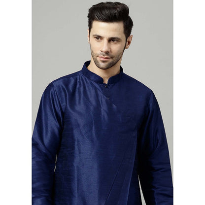 UTSAV FASHION Navy Blue Solid Kurta and Pant