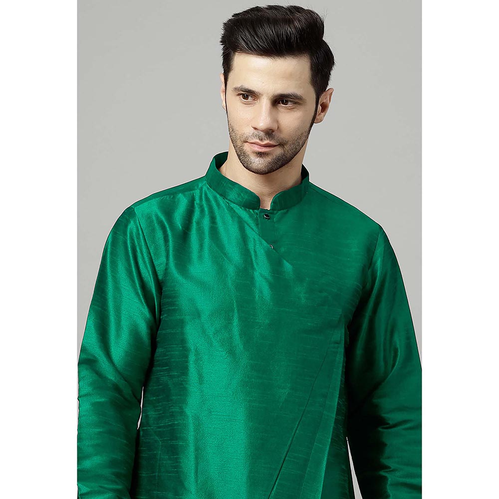 UTSAV FASHION Green Solid Kurta and Pant