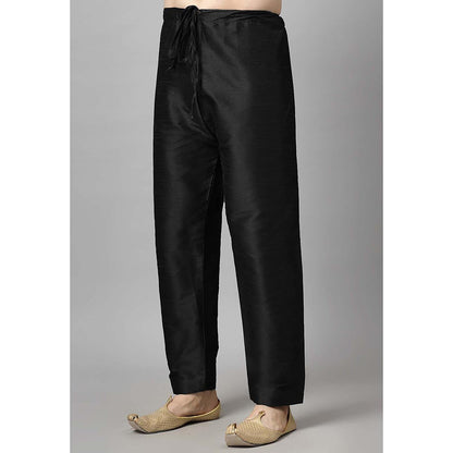 UTSAV FASHION Black Solid Kurta and Pant
