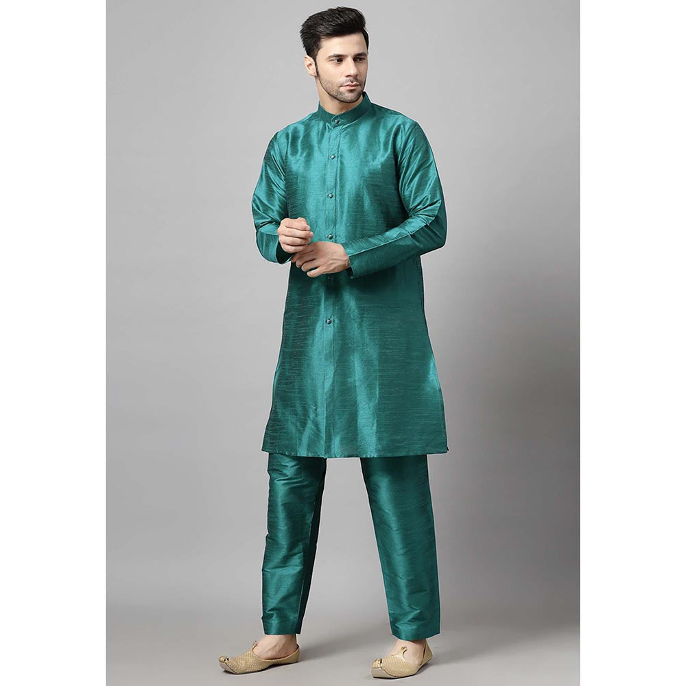 UTSAV FASHION Teal Solid Kurta and Pant