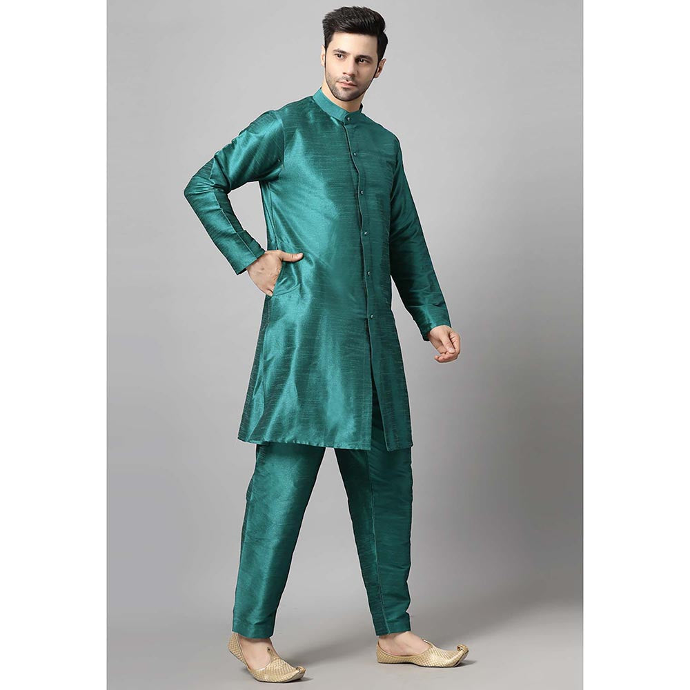 UTSAV FASHION Teal Solid Kurta and Pant