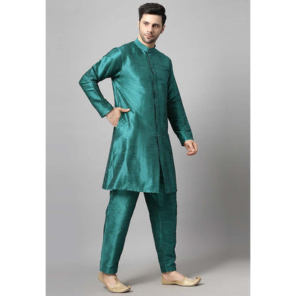 UTSAV FASHION Teal Solid Kurta and Pant