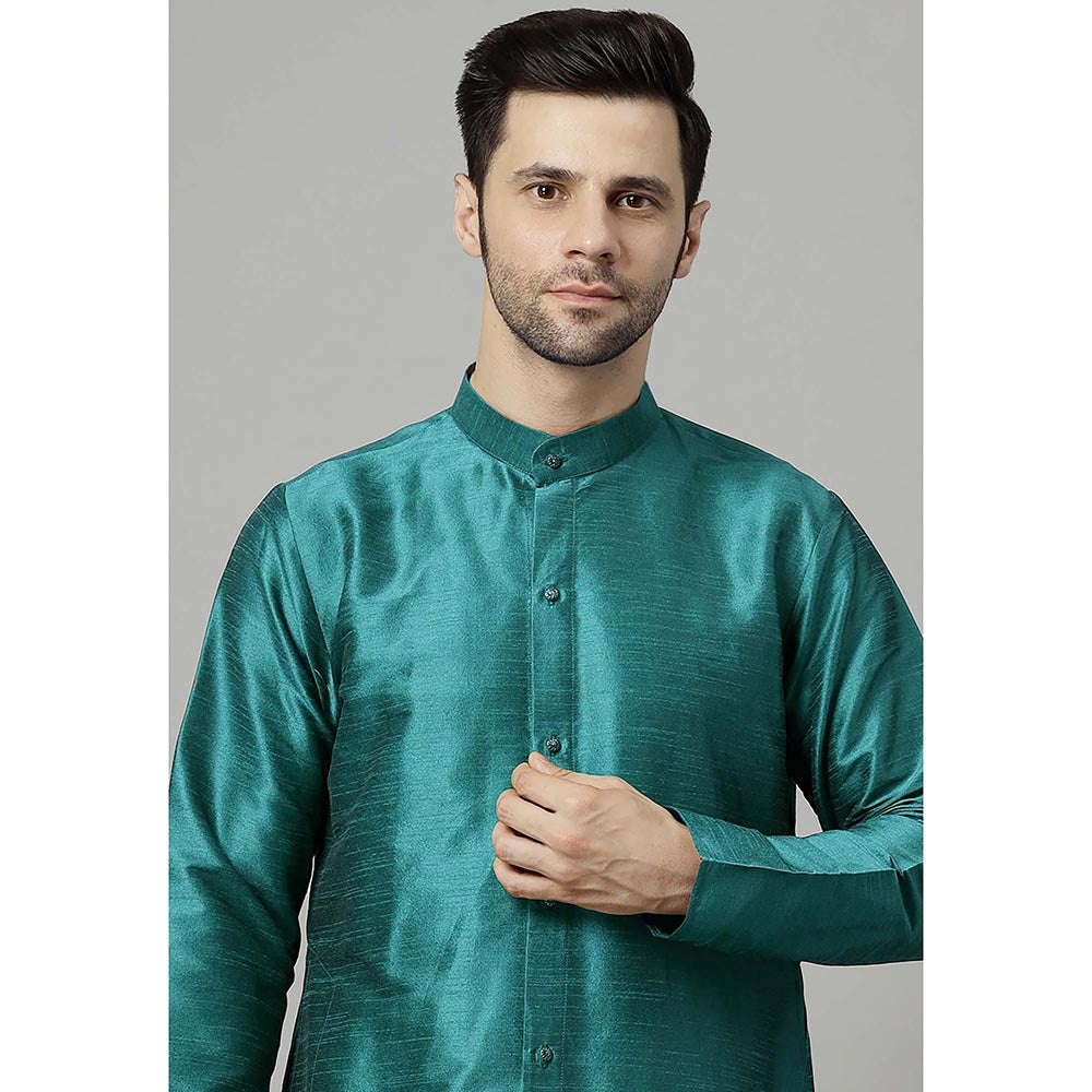 UTSAV FASHION Teal Solid Kurta and Pant