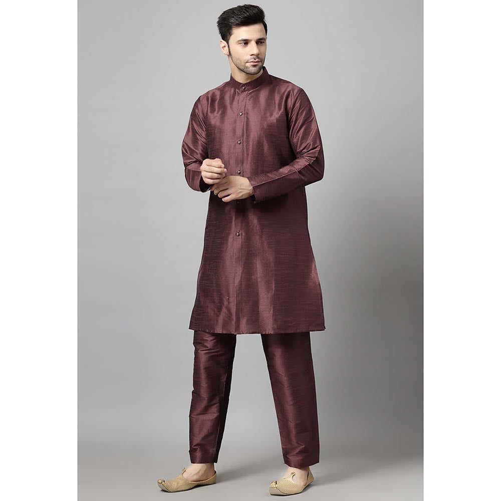 UTSAV FASHION Brown Solid Kurta and Pant
