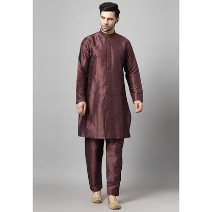 UTSAV FASHION Brown Solid Kurta and Pant