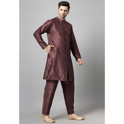UTSAV FASHION Brown Solid Kurta and Pant