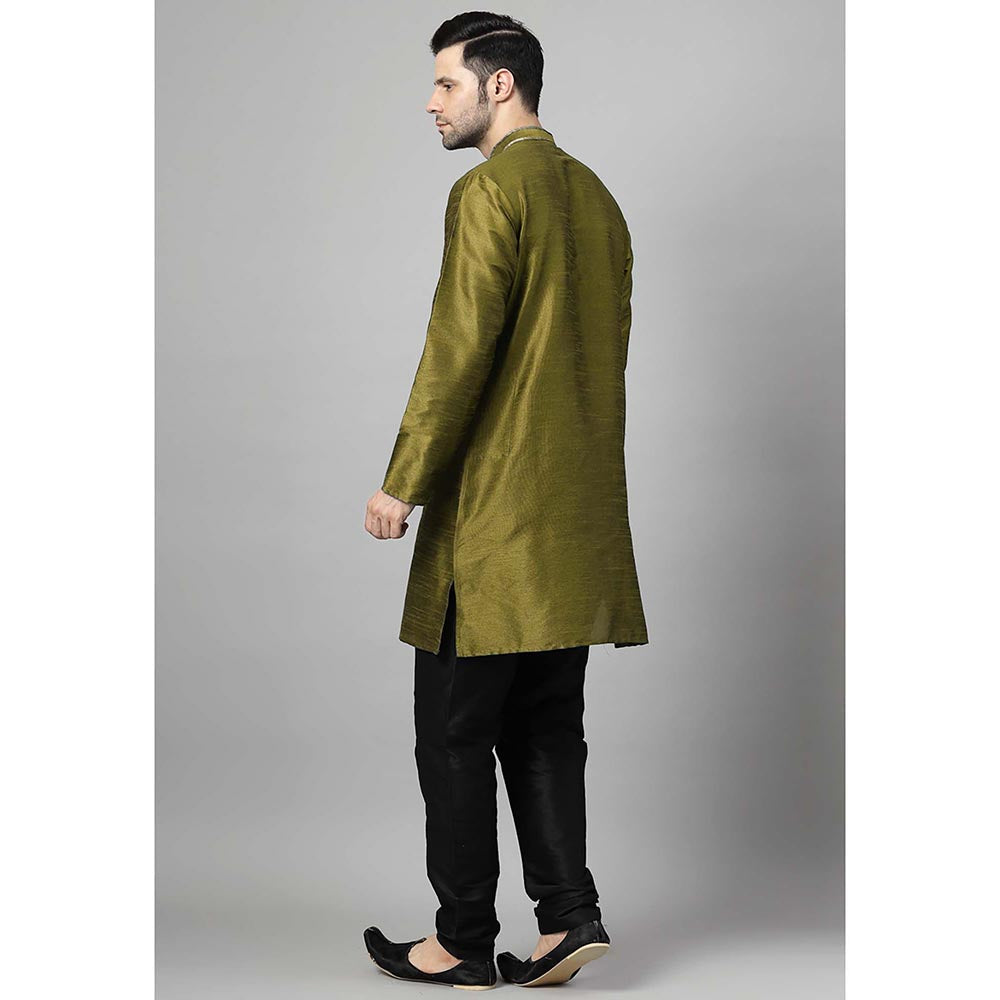 UTSAV FASHION Olive Solid Kurta and Pant