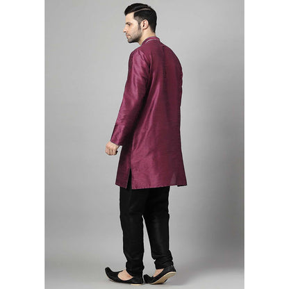 UTSAV FASHION Burgundy Solid Kurta and Pant