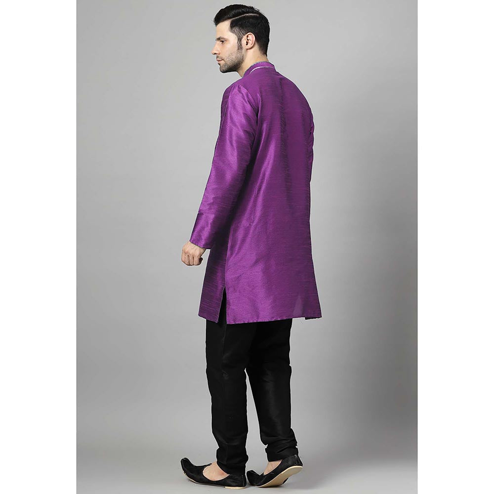 UTSAV FASHION Purple Solid Kurta and Pant
