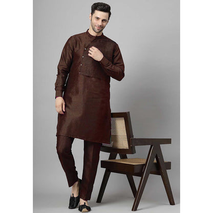UTSAV FASHION Brown Solid Kurta and Pant