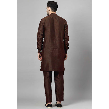UTSAV FASHION Brown Solid Kurta and Pant