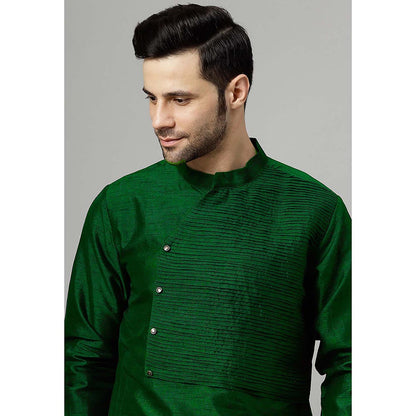 UTSAV FASHION Green Solid Kurta and Pant