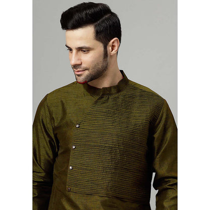 UTSAV FASHION Olive Solid Kurta and Pant