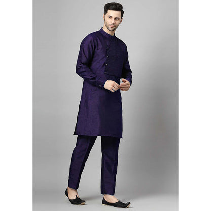 UTSAV FASHION Purple Solid Kurta and Pant
