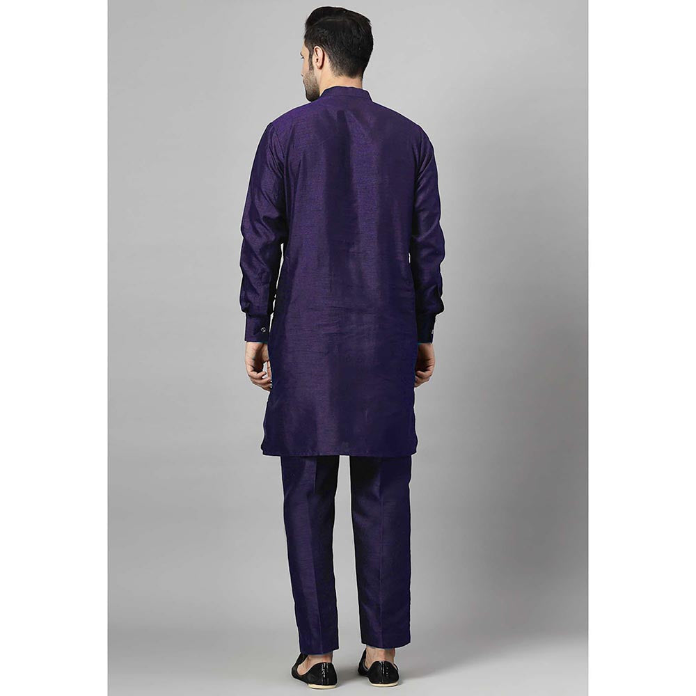 UTSAV FASHION Purple Solid Kurta and Pant
