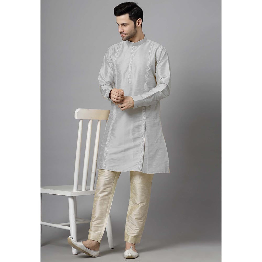 UTSAV FASHION Grey Solid Kurta and Pant