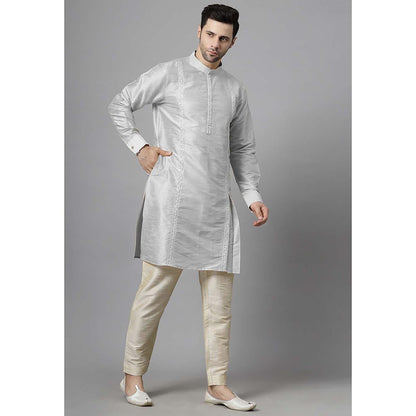 UTSAV FASHION Grey Solid Kurta and Pant