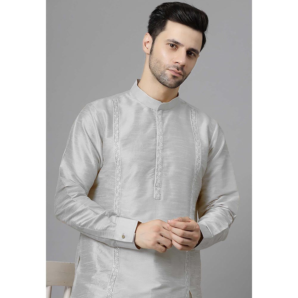 UTSAV FASHION Grey Solid Kurta and Pant