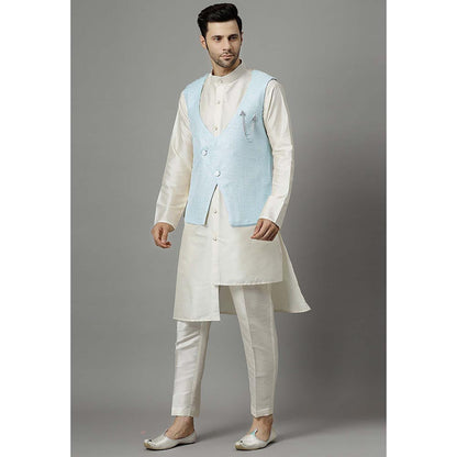 UTSAV FASHION Blue Kurta and Pant with Waistcoat