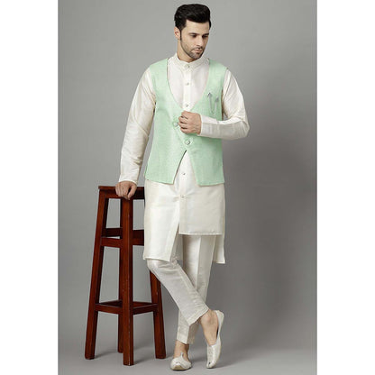 UTSAV FASHION Green Kurta and Pant with Waistcoat
