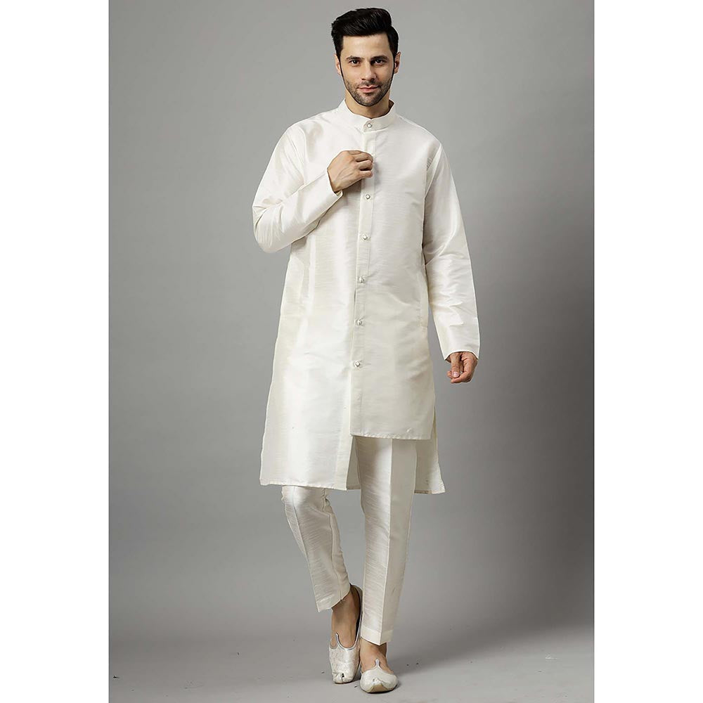 UTSAV FASHION Purple Kurta and Pant with Waistcoat