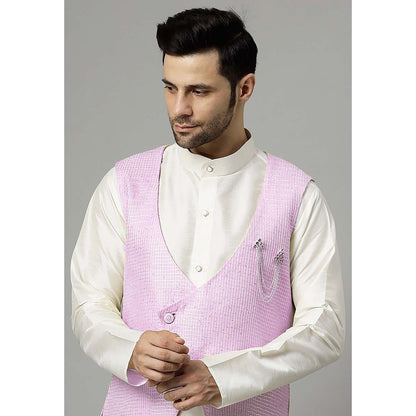 UTSAV FASHION Purple Kurta and Pant with Waistcoat