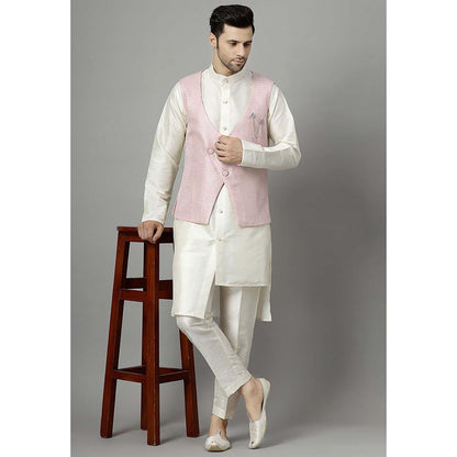 UTSAV FASHION Pink Kurta and Pant with Waistcoat