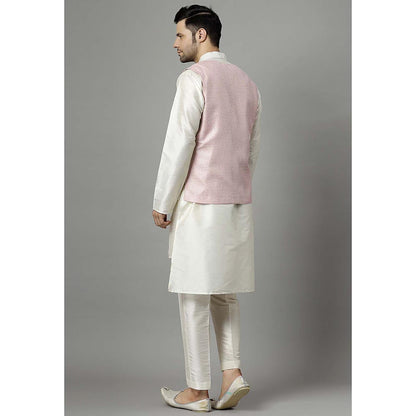 UTSAV FASHION Pink Kurta and Pant with Waistcoat