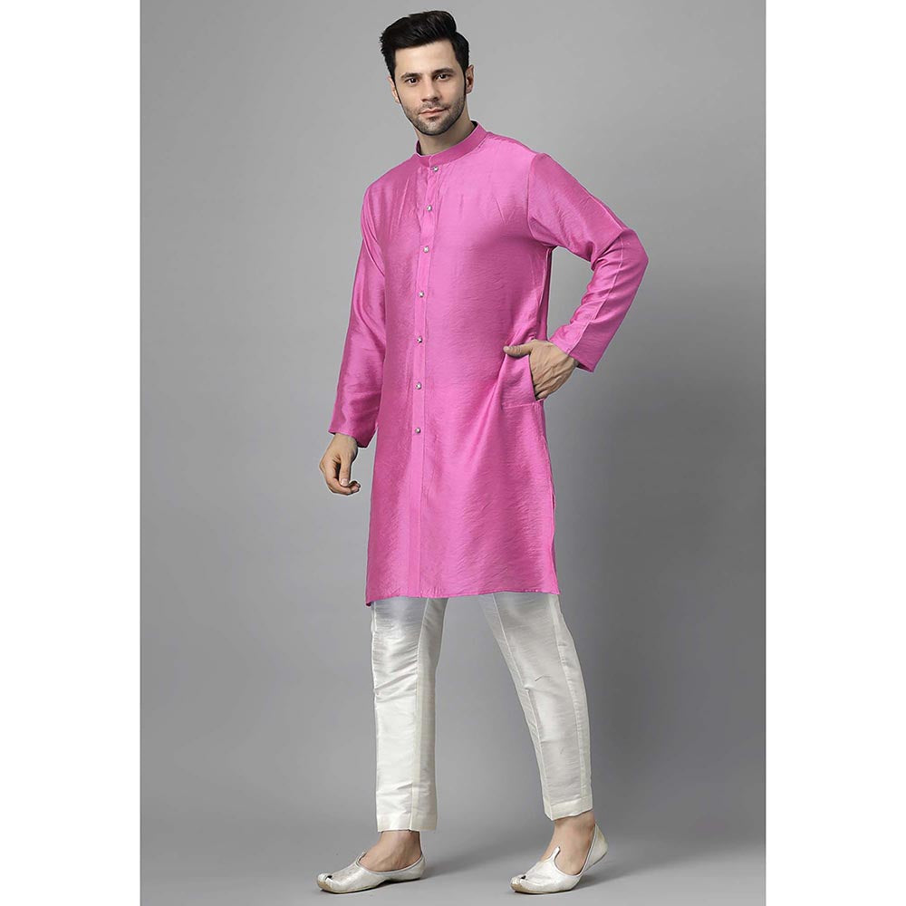 UTSAV FASHION Mandarin Collar Long Sleeves Straight Kurta and Pant