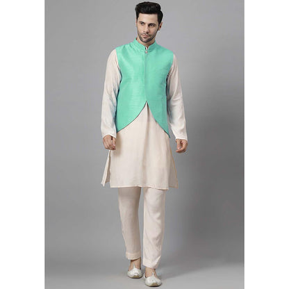 UTSAV FASHION Men Green Kurta Pant with Jacket