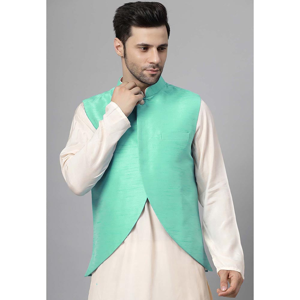 UTSAV FASHION Men Green Kurta Pant with Jacket