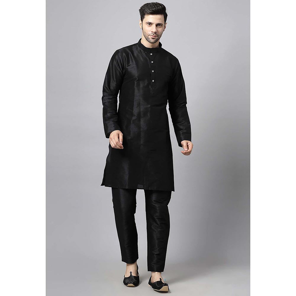 UTSAV FASHION Purple Straight Kurta and Pant with Nehru jacket